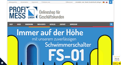 Desktop Screenshot of profimess-onlineshop.com