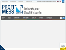 Tablet Screenshot of profimess-onlineshop.com